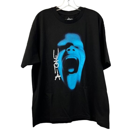 Travis Scott Men’s Utopia IV Tour T-Shirt Black/Multi Pullover Size XL - Picture 1 of 7